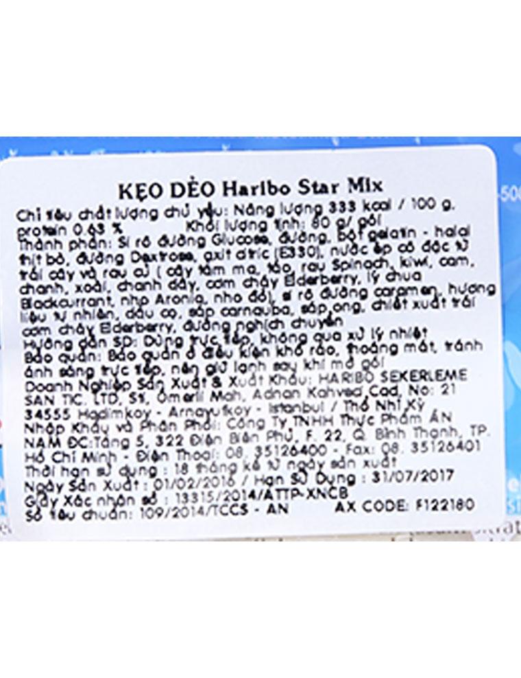 Kẹo dẻo Starmix hiệu Haribo 80g