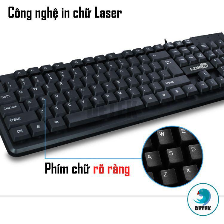 Bộ bàn phím chuột Detek TK13