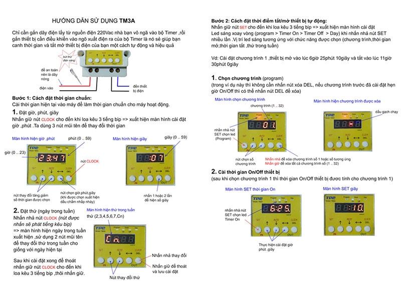 CÔNG TẮC HẸN GIỜ TPE TM3A V2