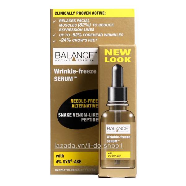 Serum tinh chất trị thâm lão hoá da Balance Wrinkle Freeze 30ml (Nâu)