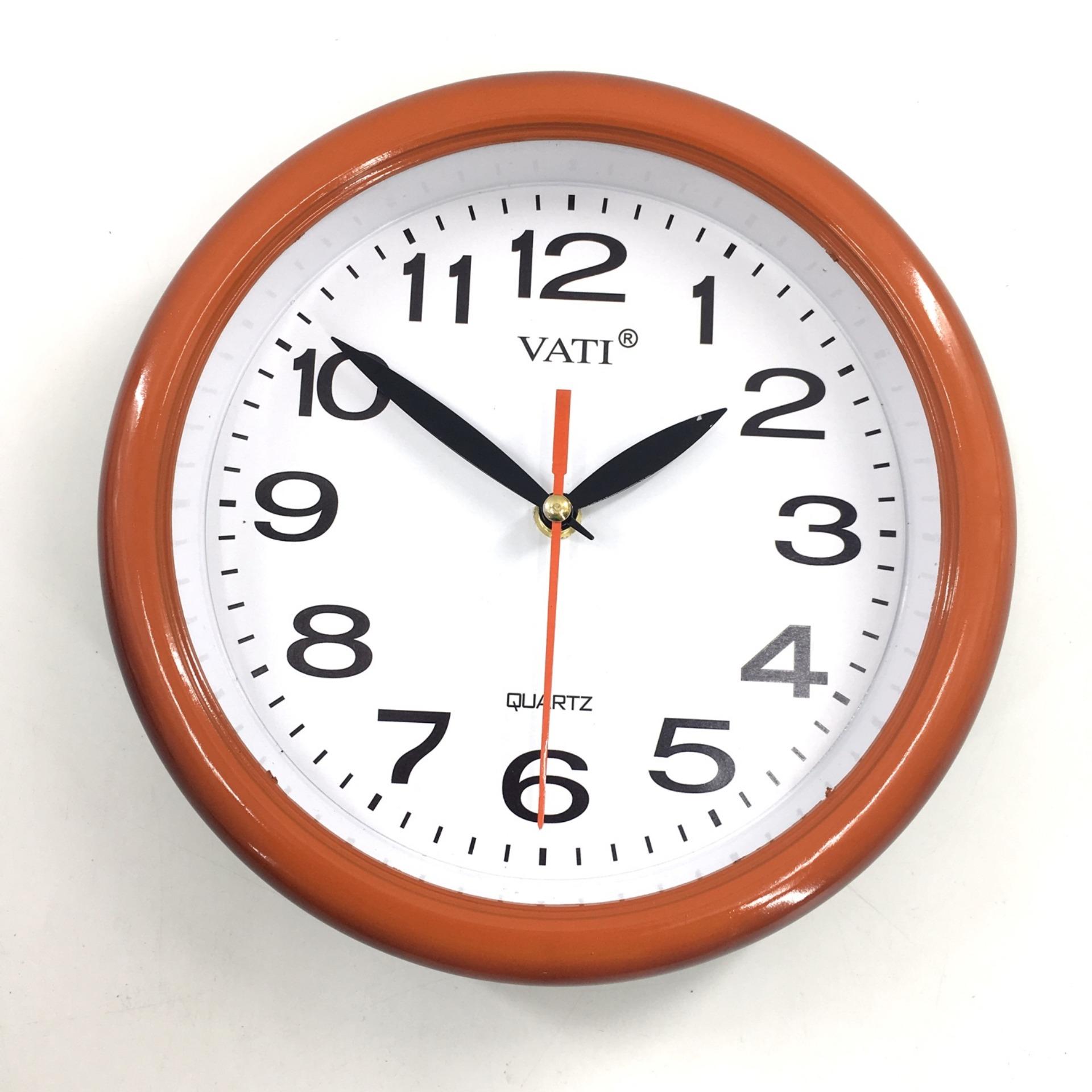 [ VATI] Đồng hồ treo tường hình tròn F011 ( Giã Gỗ )