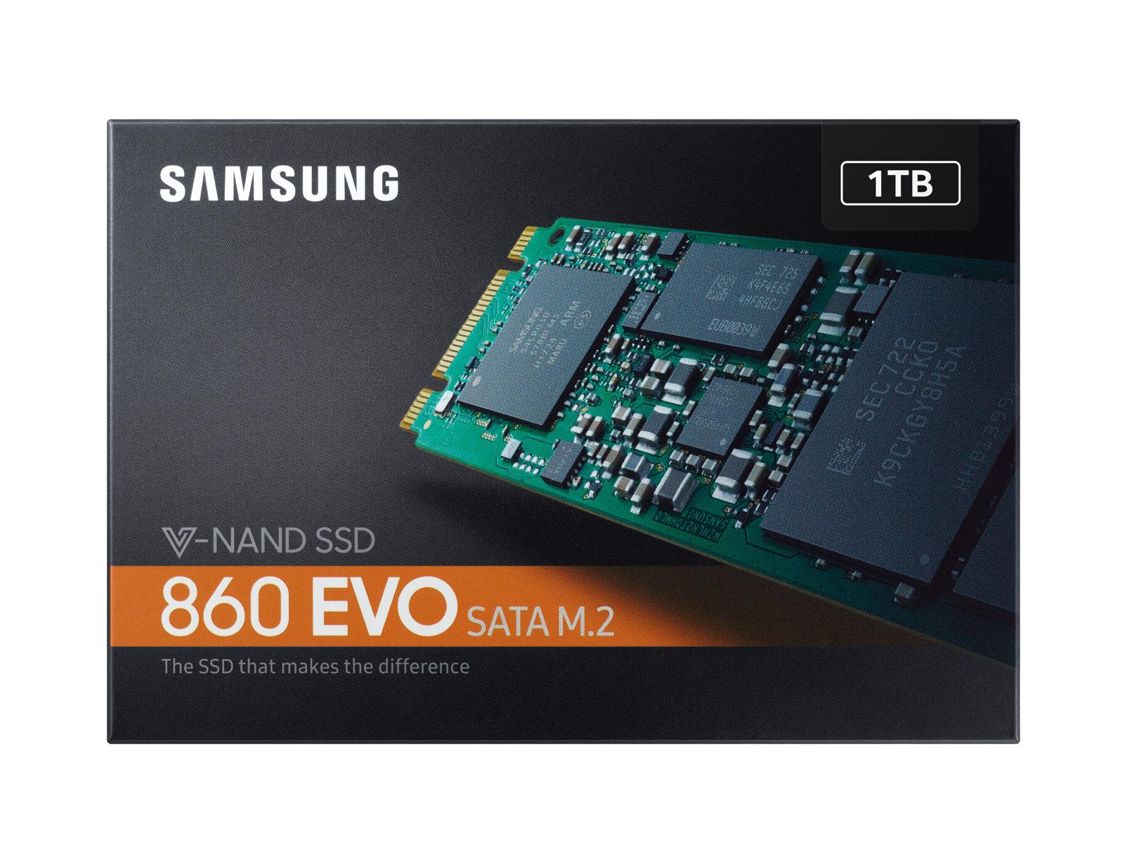 Ổ Cứng SSD Samsung 860 EVO 1TB M2 SATA (Đen)