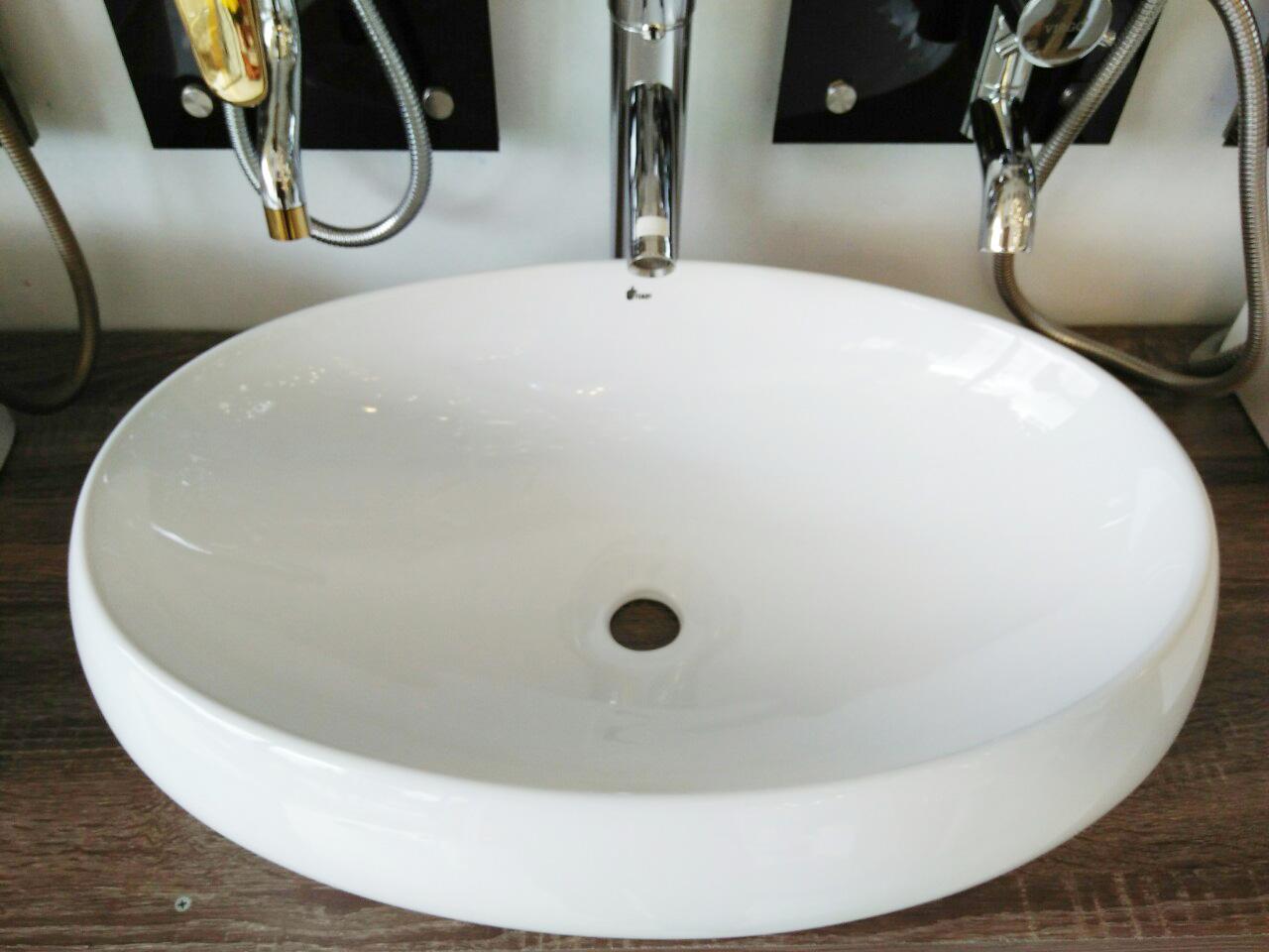 Chậu Lavabo rửa mặt để bàn oval