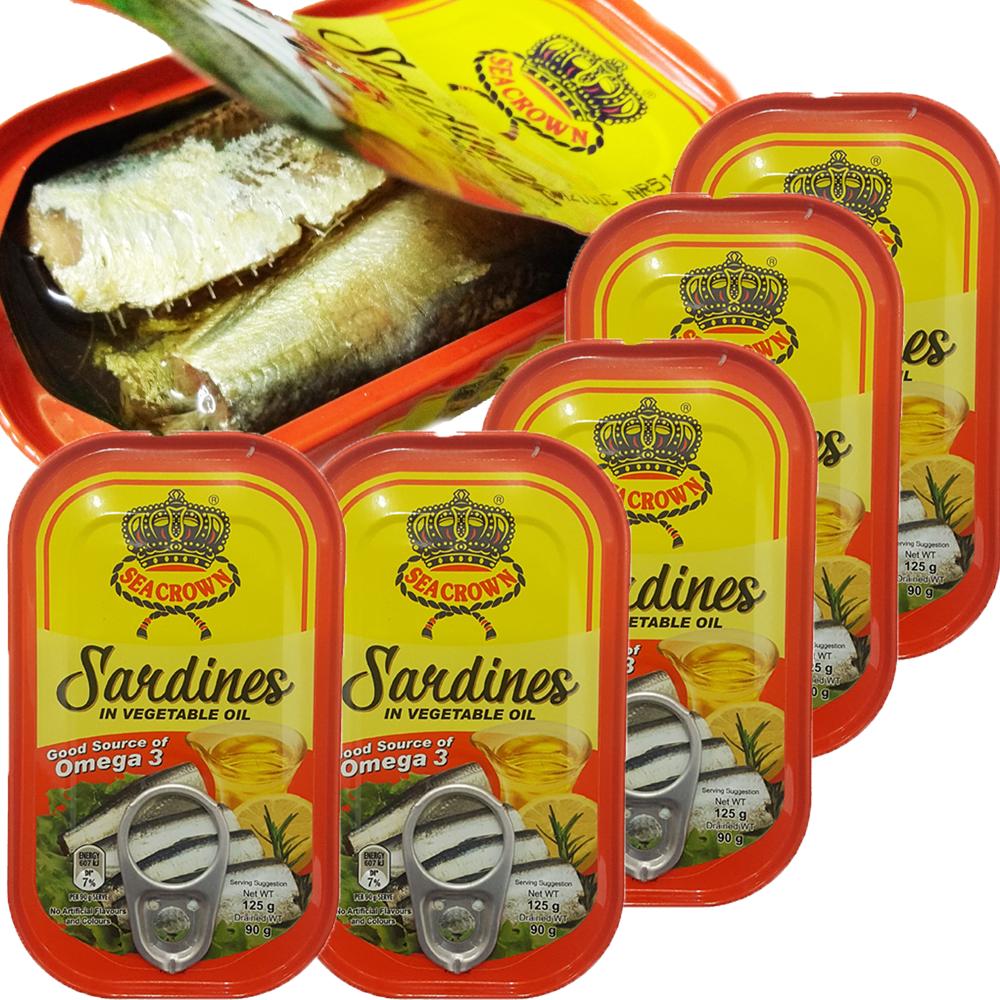 Cá Trich Ngâm Dấu Sea Crown 125g Combo 5 Hộp