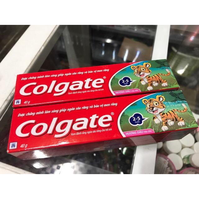 Kem Đánh Răng Colgate Trẻ Em Hương Dâu 40g combo 3 hộp