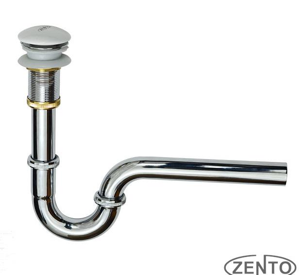 Bộ xi phông lavabo xả nhấn sứ  Zento ZXP011