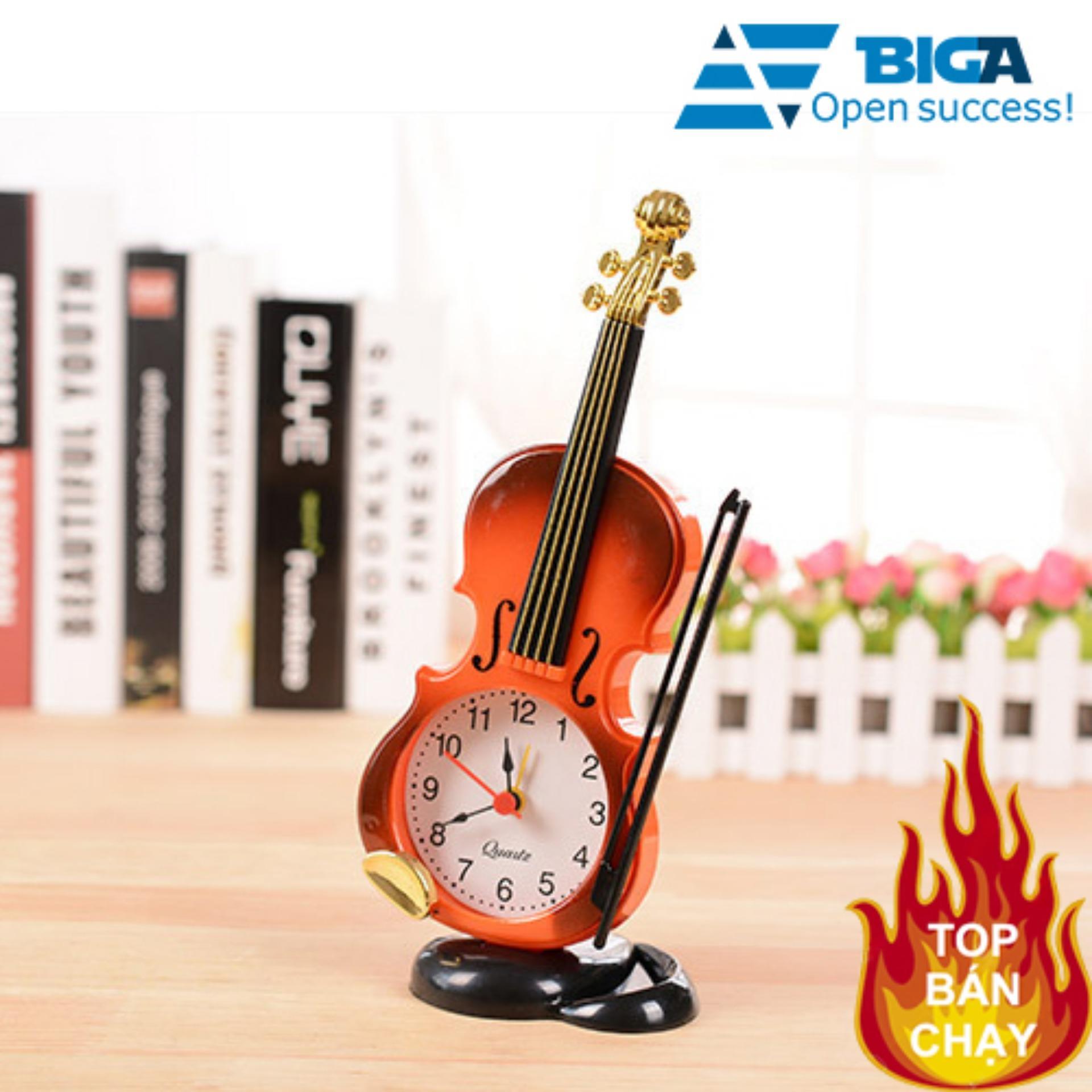 Đồng hồ để bàn Kiểu dáng đàn violin Décor US04723 (Màu Ngẫu Nhiên)