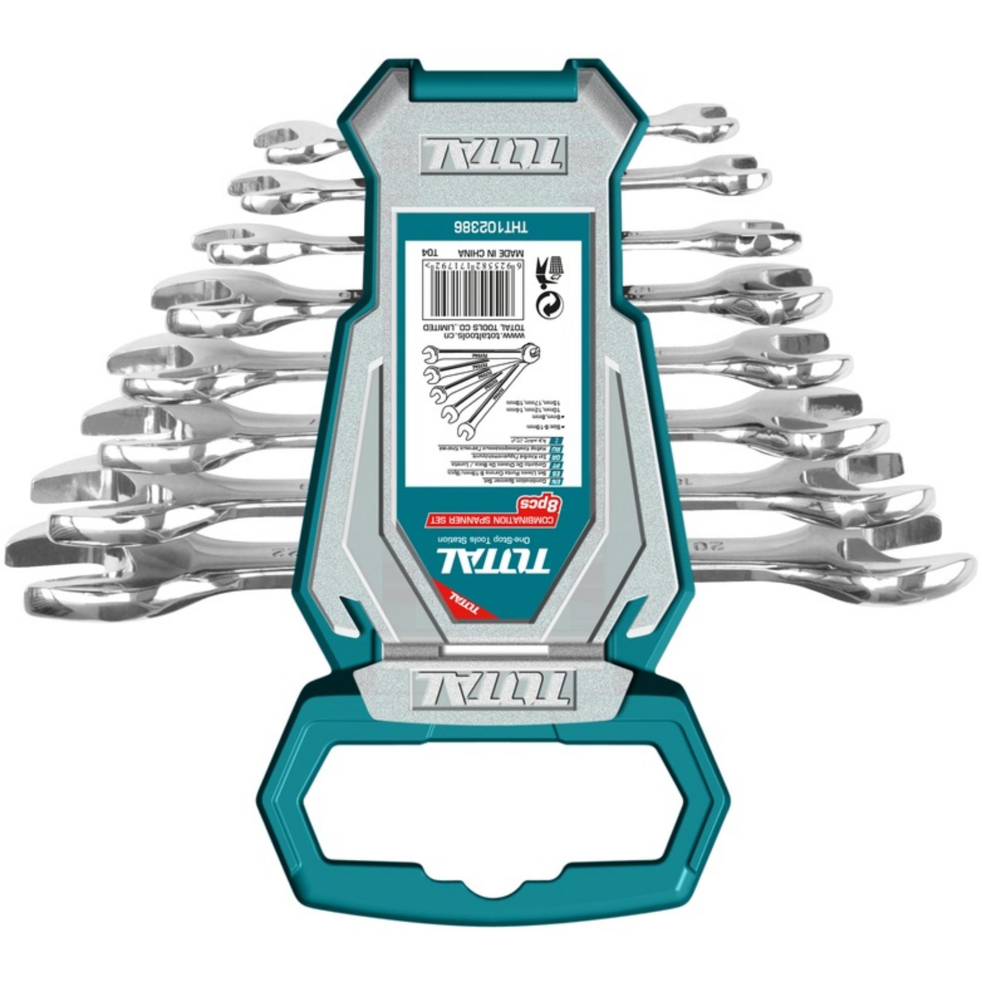 Bộ cờ lê 2 đầu miệng Total THT102386