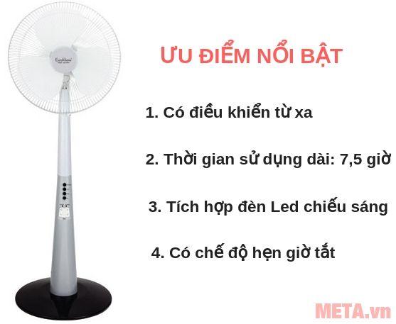 Quạt cây tích điện Eurohome ERSF-181