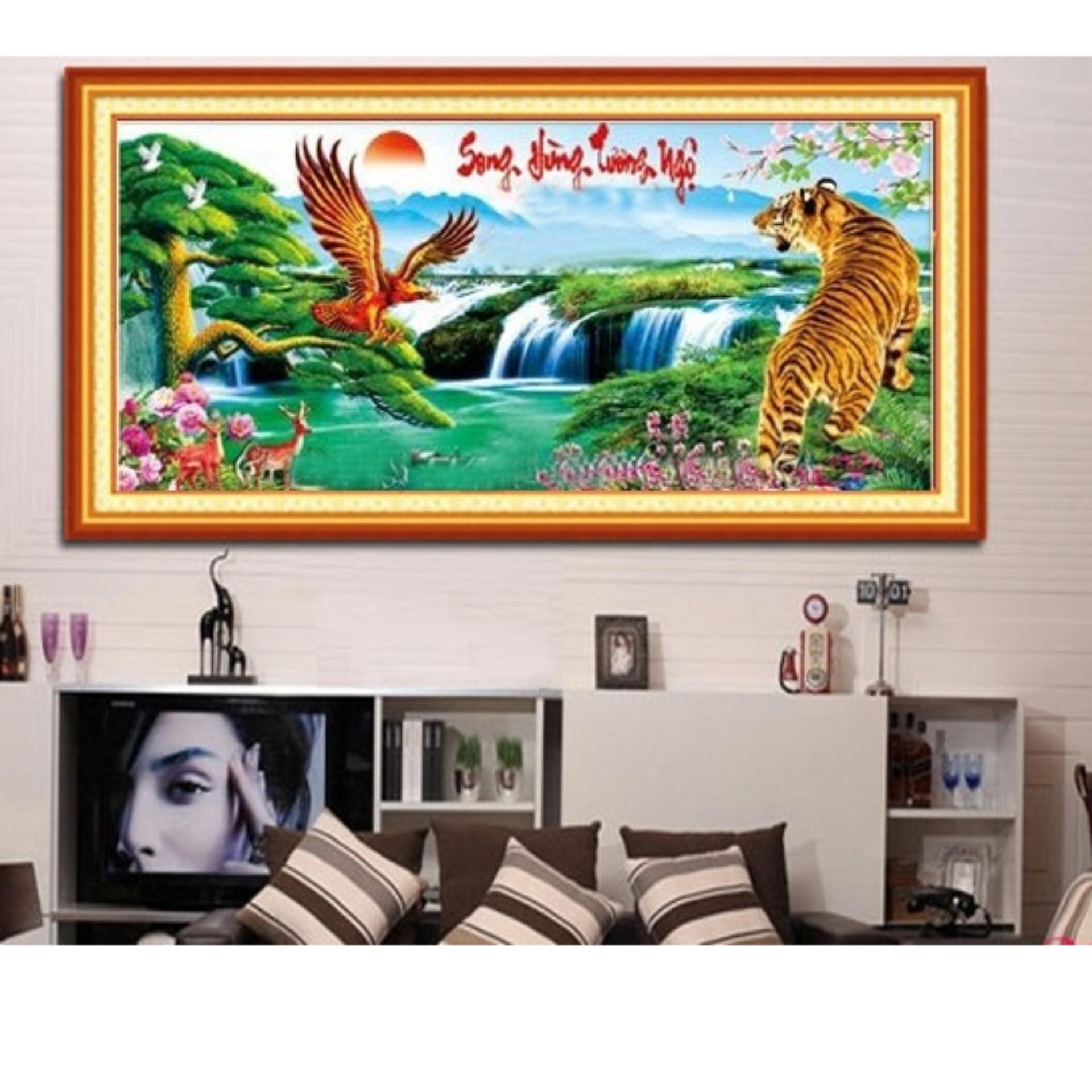 Tranh gắn đá H1021 - Song hùng tương ngộ