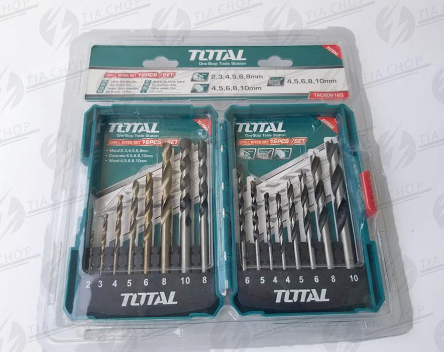 Bộ mũi khoan Total TACSD6165 16 chi tiết
