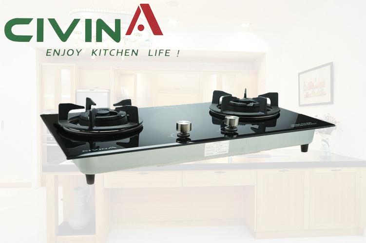 Bếp gas âm Civina CV-828
