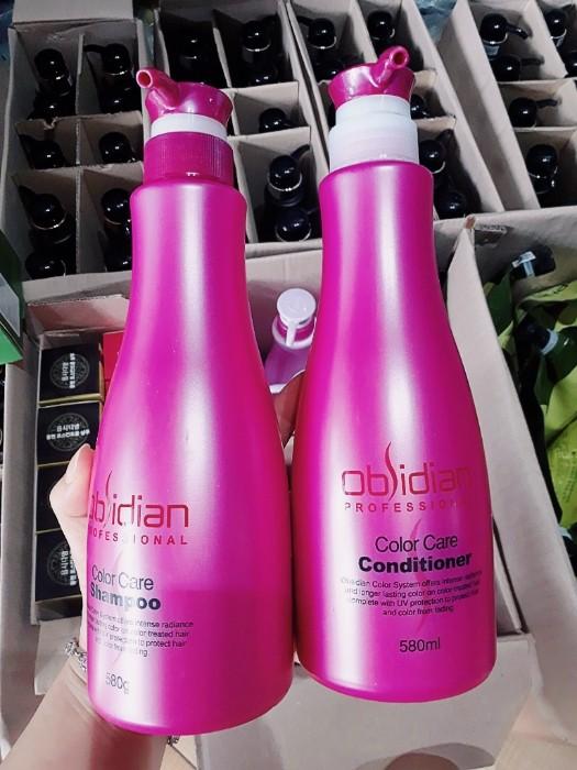 Dầu gội xả dưỡng tóc nhuộm Obsidian - 580ml