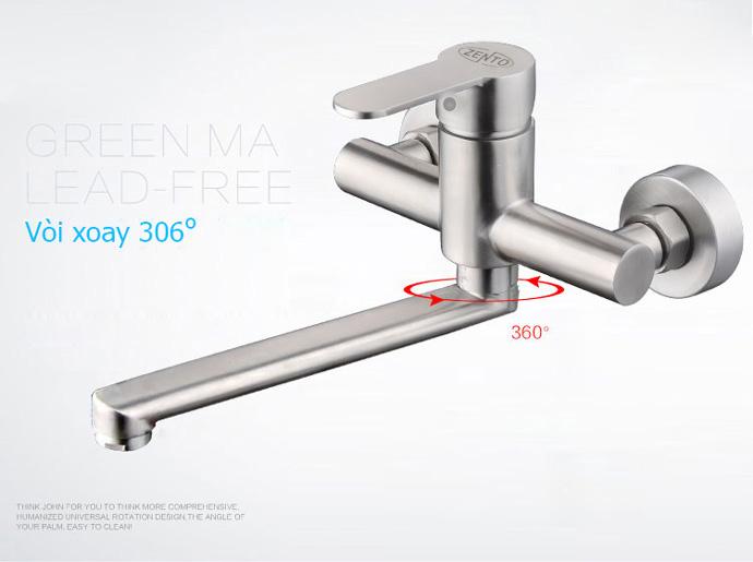 VÒI RỬA BÁT ZENTO SUS4650