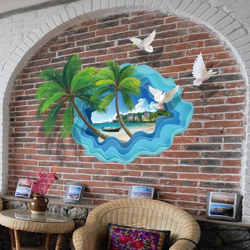 Decal bãi biển hawai XL8310