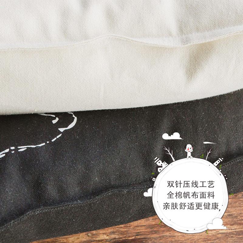 Vải Bố 100% Cotton Giường Sô Pha Gối Tựa Văn Phòng Sử Dụng Cho Xe Bảo Vệ Eo Đệm Tựa Vẽ Tay Hoạt Hình Gối Ôm Đệm Tựa Có Thể Tháo Rời