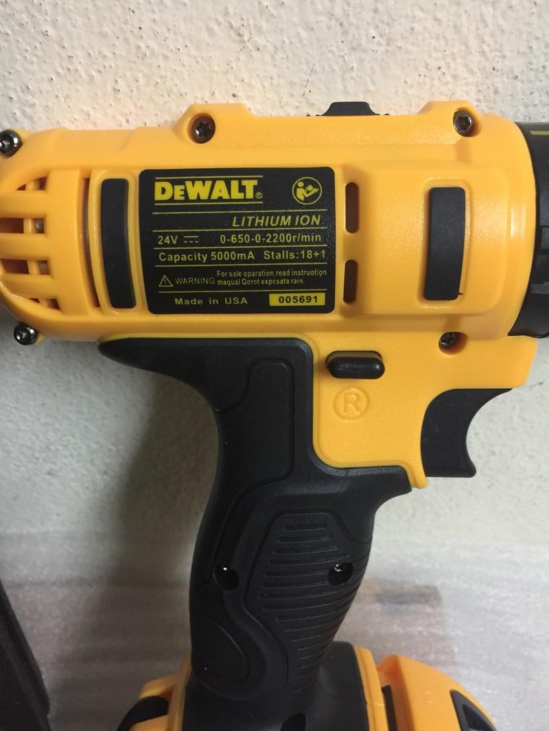 MÁY KHOAN PIN CÓ BÚA 24V DEWALT (kèm 2pin)