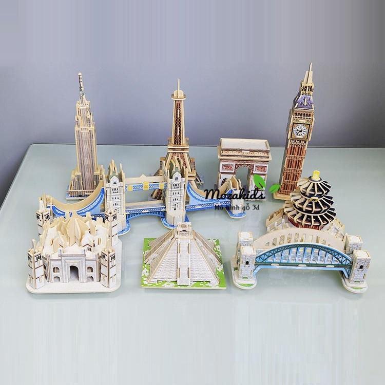 Đồ chơi lắp ráp gỗ 3D Robotime MJ201 - Mô hình Tháp Eiffel