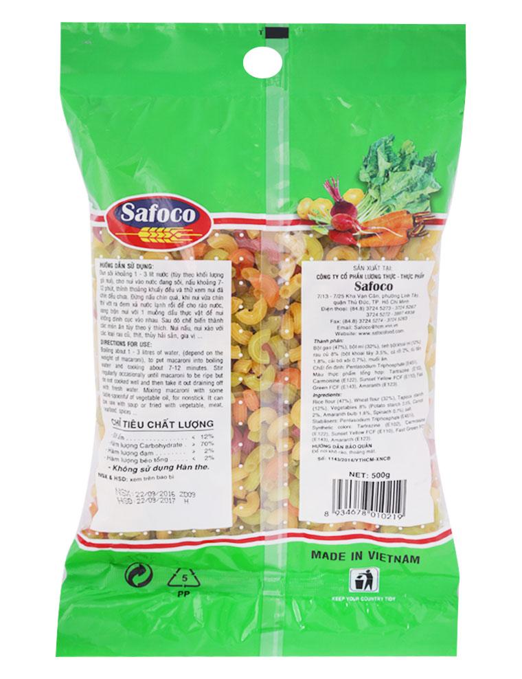 Nui Safoco tôm khô Rau Củ 500g