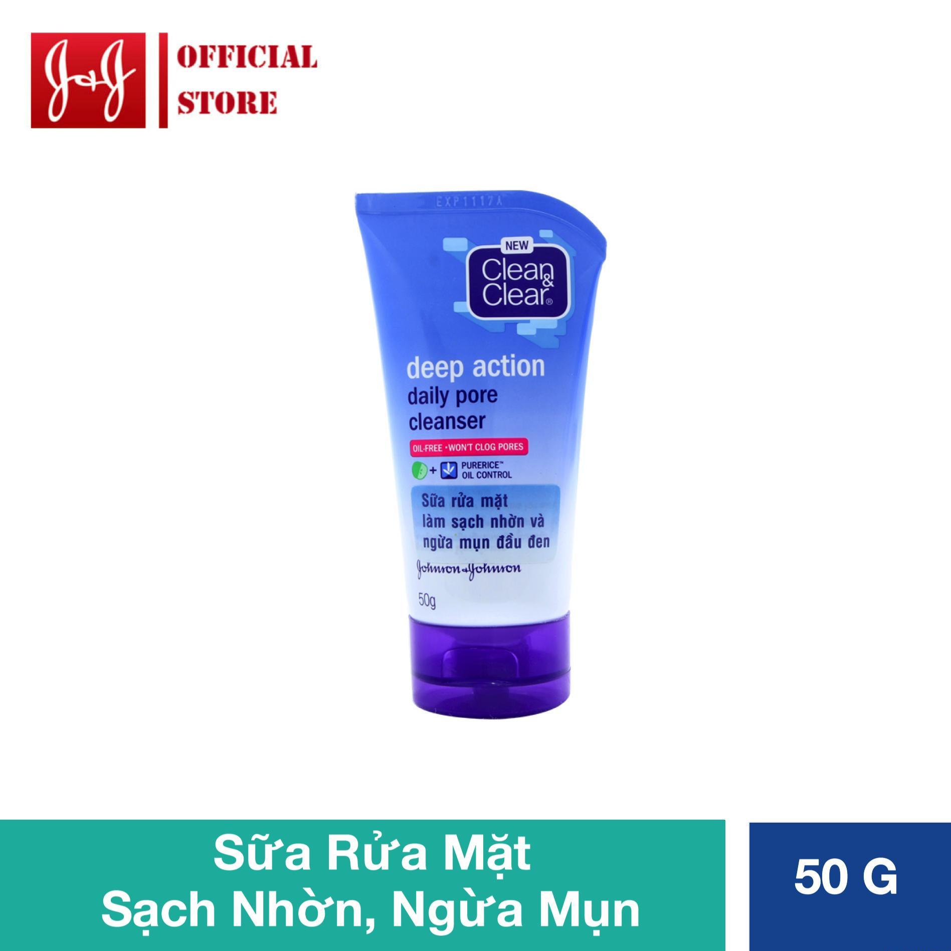 Sữa rửa mặt chống nhờn tác dụng sâu Clean & Clear - 50g