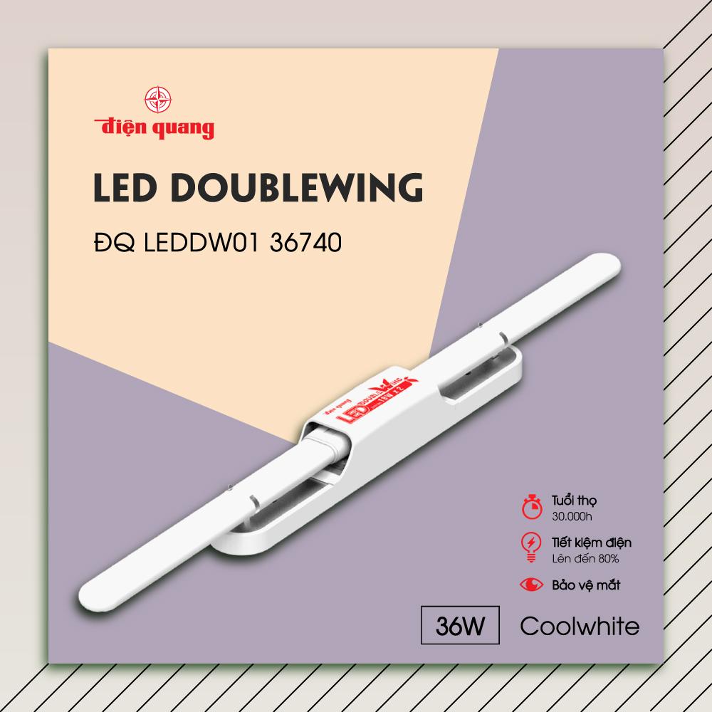 Bộ đèn LED Doublewing Điện Quang ĐQ LEDDW01 36740