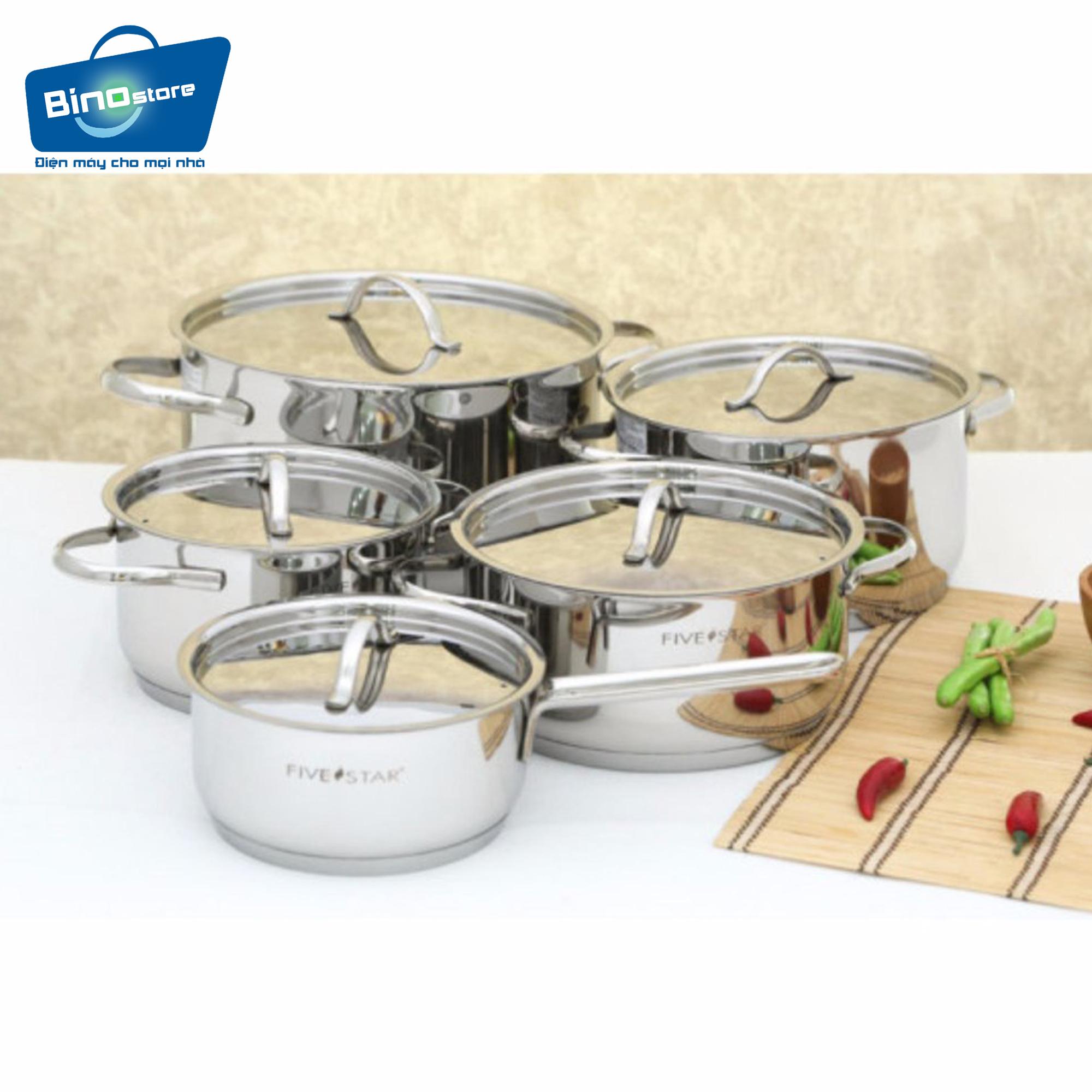 Bộ nồi FiveStar Oval 5 chiếc