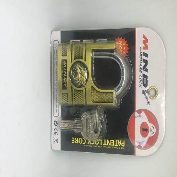 Ổ KHÓA 6F CHỐNG CẮT MINDY ( ĐÀU CON BÁO ) MÀU VÀNG ĐỒNG