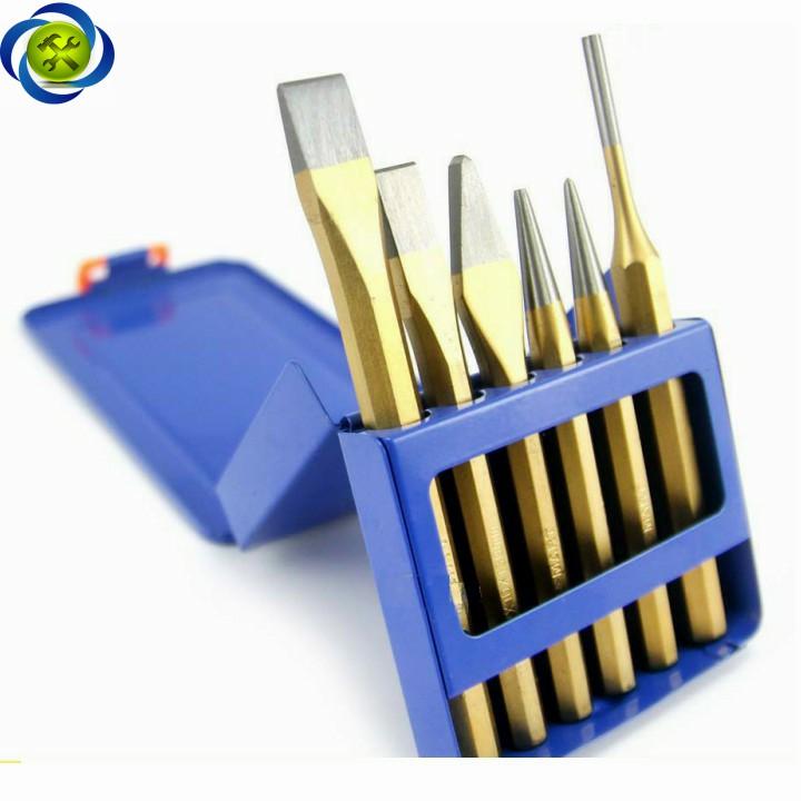 BỘ ĐỤC VÀ ĐỘT SẮT 6 CHI TIẾT C-MART A0127