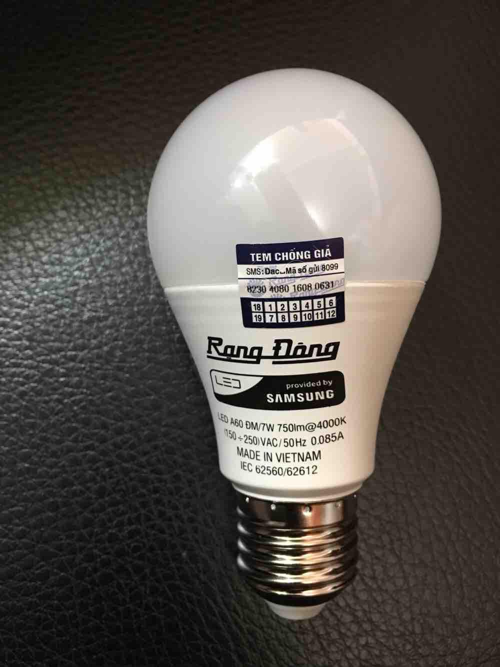 Bóng Đèn Led Rạng Đông A60 - 7W
