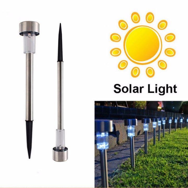 Đèn sân vườn năng lượng mặt trời inox HT1052C