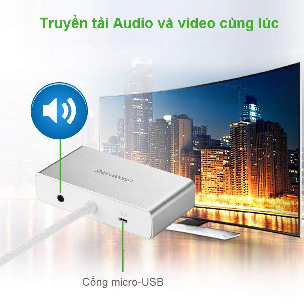 Cáp chuyển đổi USB 3.0 sang 2 DVI Ugreen 40246