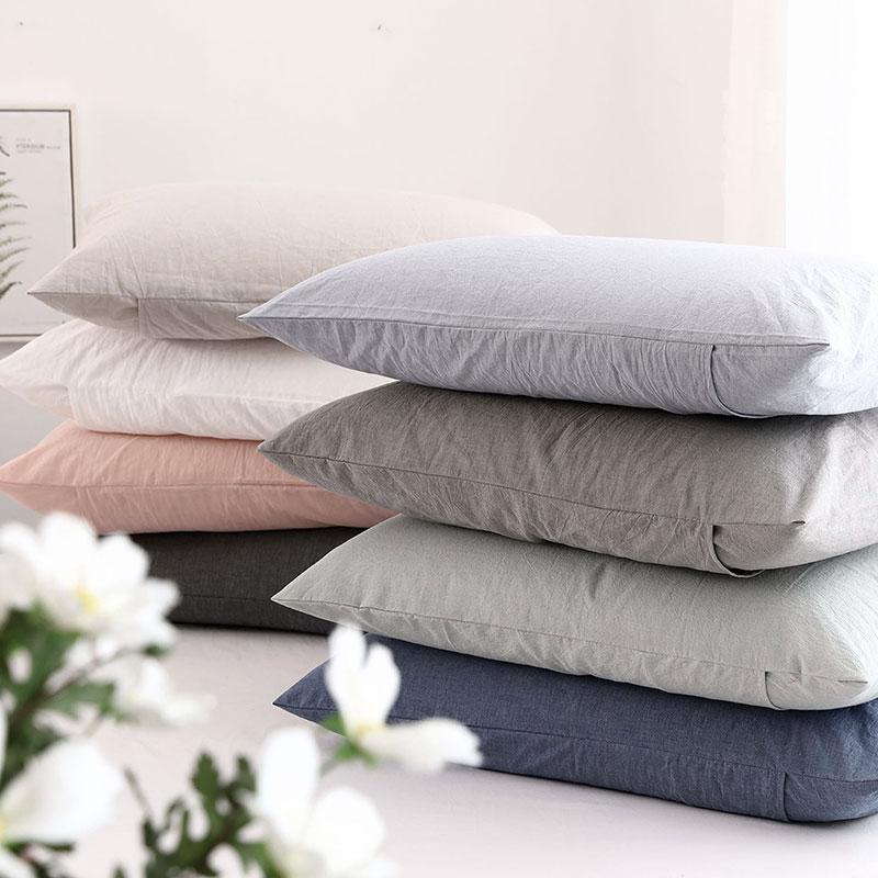 48X74 Cm 100% Cotton Màu Duy Nhất Bộ Ruột Gối Vỏ Gối Vỏ Gối