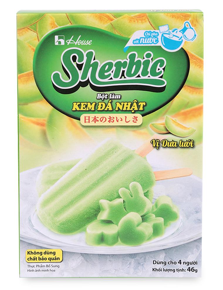Bột làm kem đá Sherbic dưa lưới