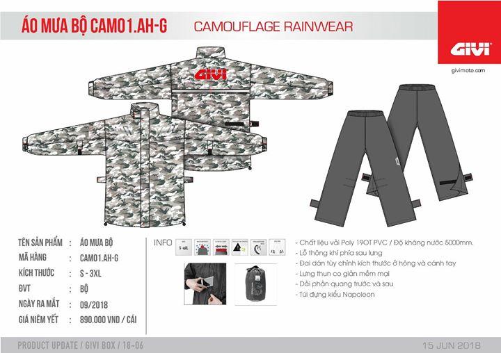Áo Mưa Bộ GIVI CAM01