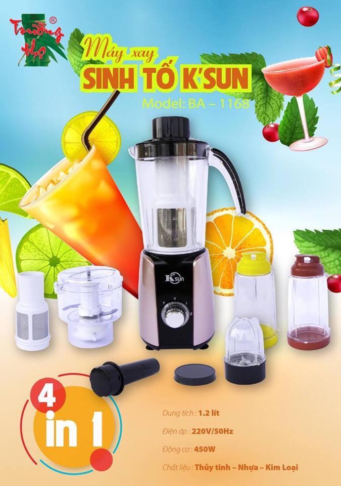 Máy xay sinh tố Ksun BA-1168 1L
