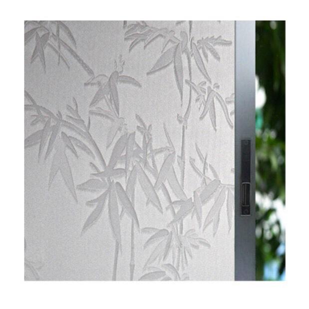 Decal Dán Kính Trúc Trắng