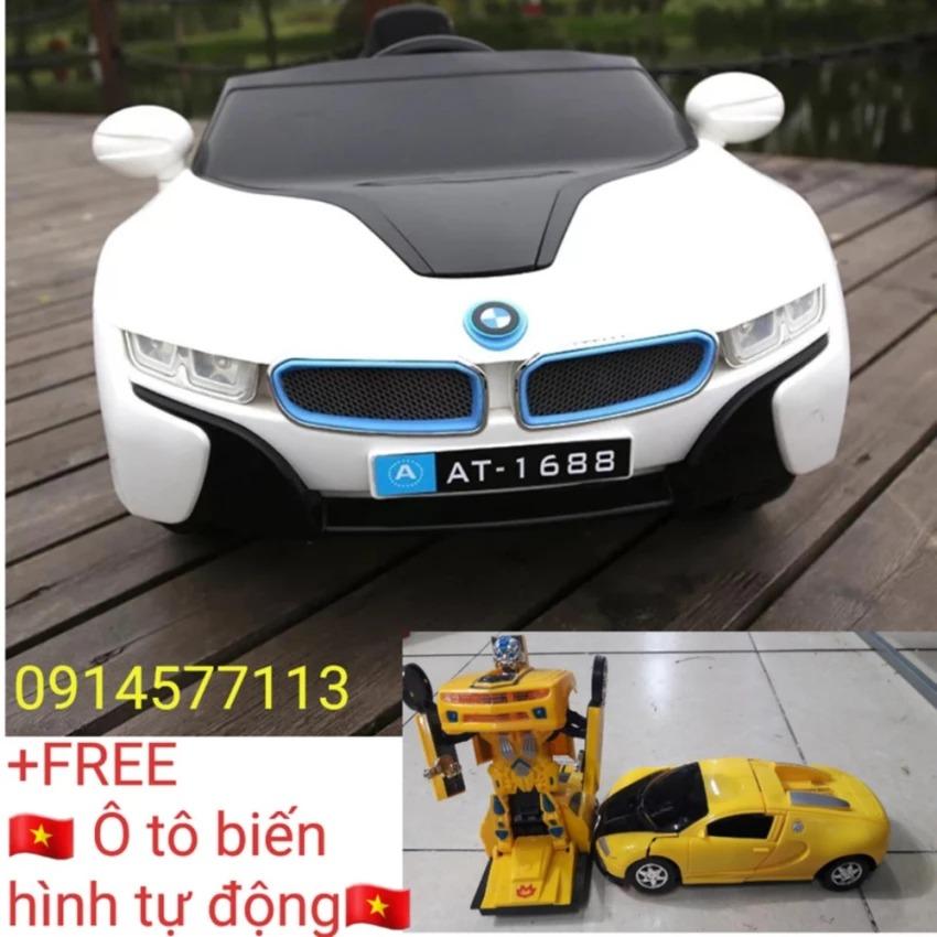 Xe ô tô điện trẻ em AT-1818 (có màn hình cảm ứng) +(Tặng ô tô biến hình tự động)