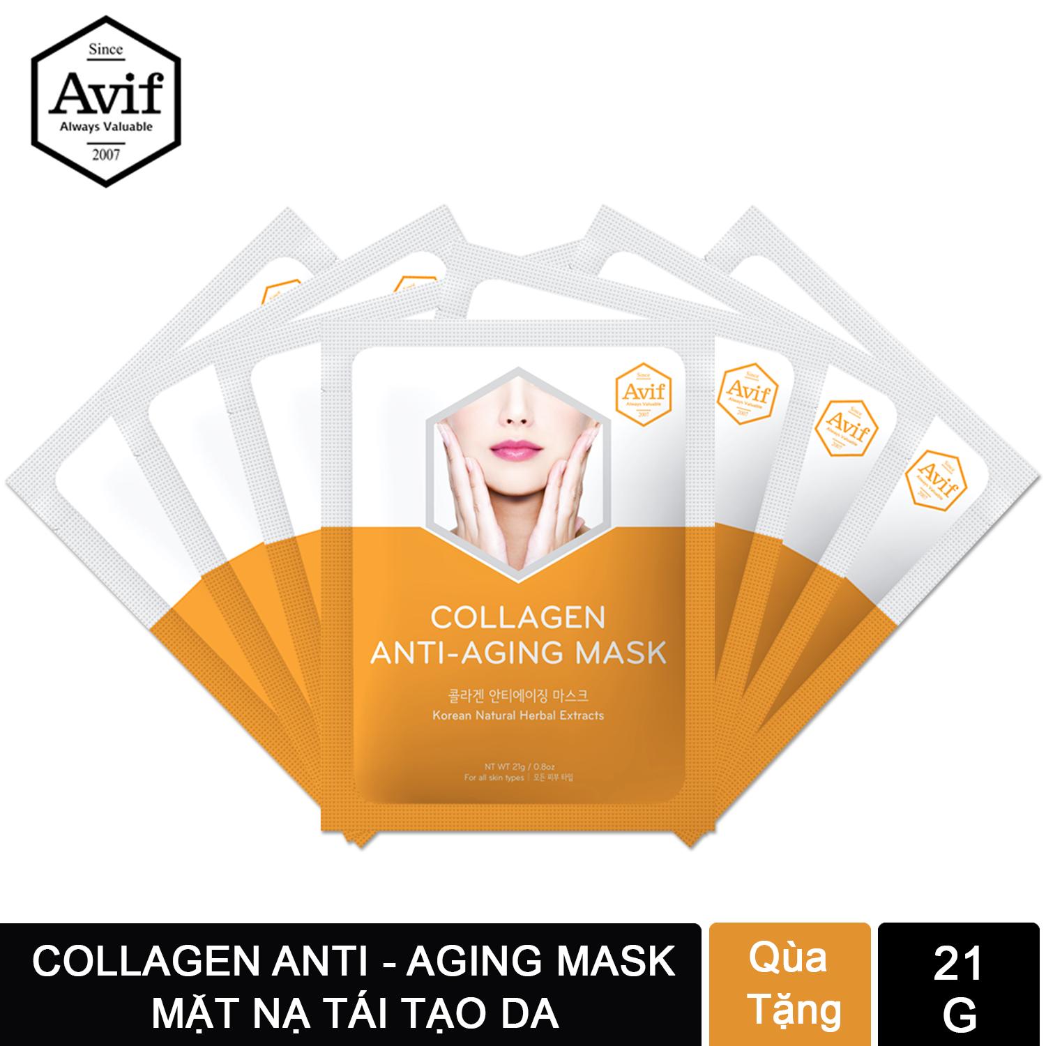 Mặt Nạ Dưỡng Da Giảm Lão Hóa Avif Collagen Anti Aging Mask