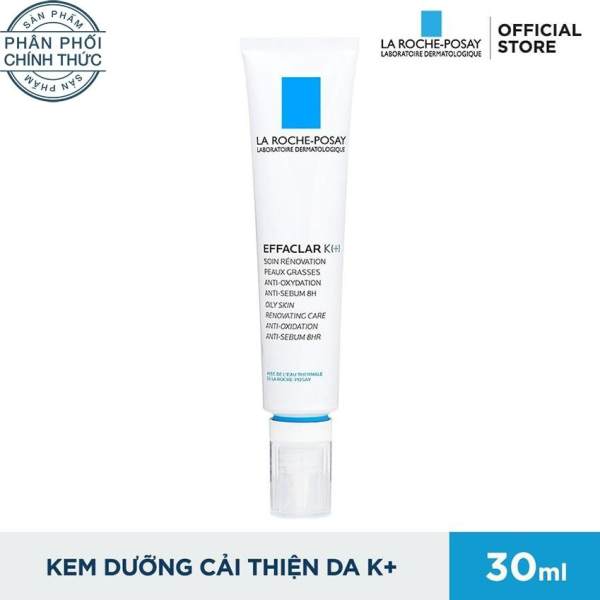 Kem dưỡng giúp cải thiện bề mặt da, giảm mụn đầu đen, và giảm bóng nhờn La Roche-Posay Effaclar K+ 30ml