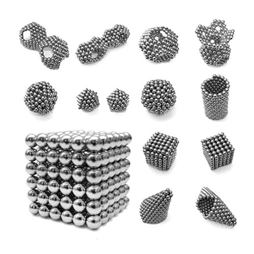 Nam châm Buckyballs 5mm màu Bạc 216 viên