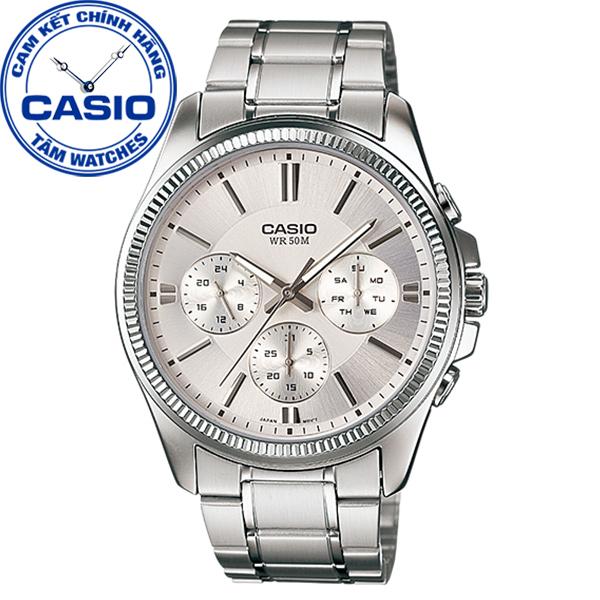 Đồng hồ nam dây thép không gỉ Casio MTP-1375D-7AVDF