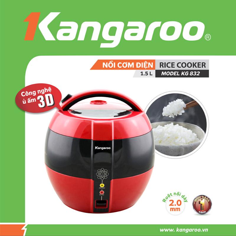 Nồi cơm điện Kangaroo KG832 1.5L
