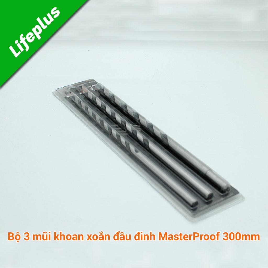 BỘ 3 MŨI KHOAN GỖ XOẮN ỐC MASTERPROOF 40303