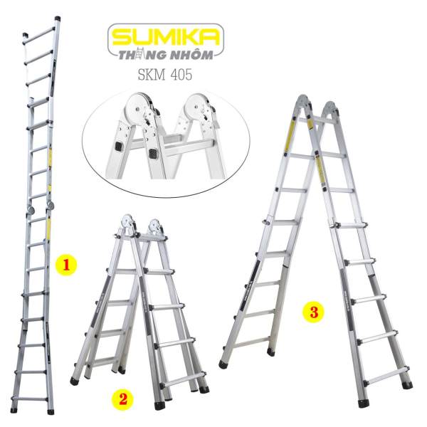 Thang nhôm gấp đa năng Sumika SKM 405