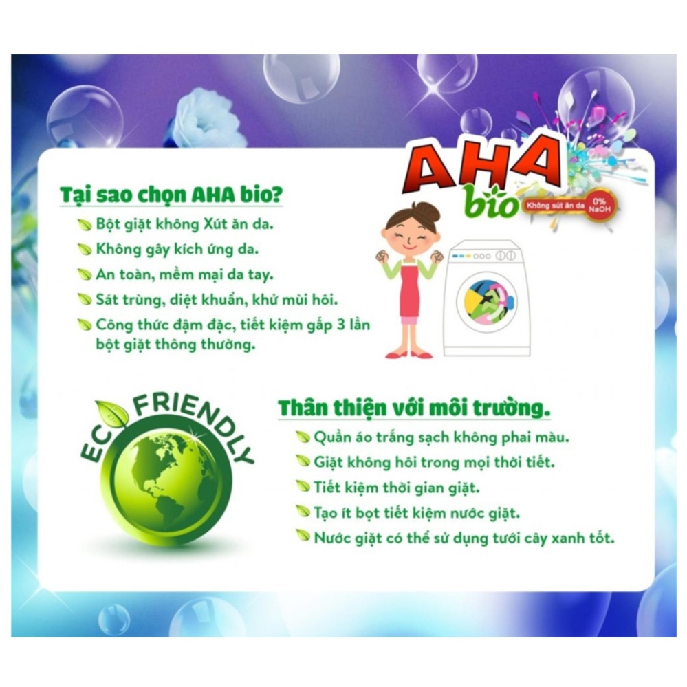 Bột giặt AHA Bio