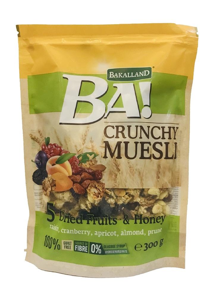 Ngũ Cốc Bakalland Muesli 5 Grains Dried Fruit & Honey