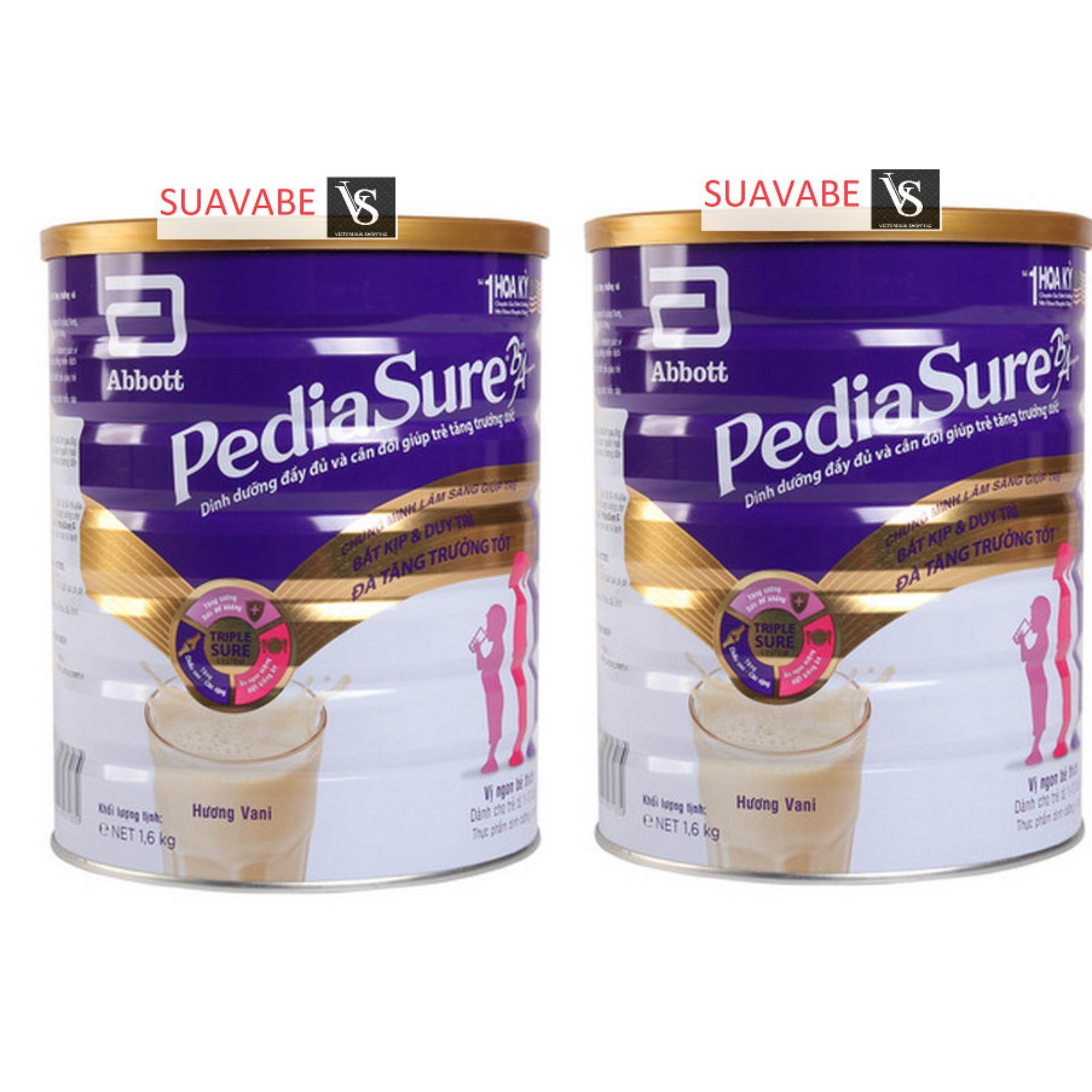 COMBO 2 SỮA ABBOTT PEDIASURE 1.6KG 1-10 TUỔI