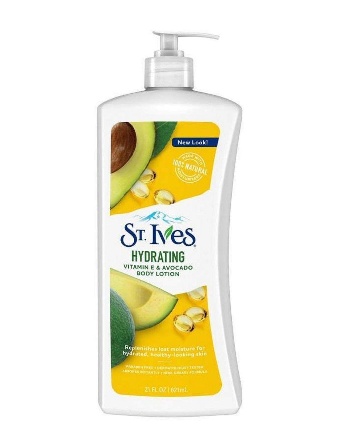 Sữa Dưỡng Thể Toàn Thân St.Ives Daily Hydrating Vitamin E Avocado Body Lotion 621ml