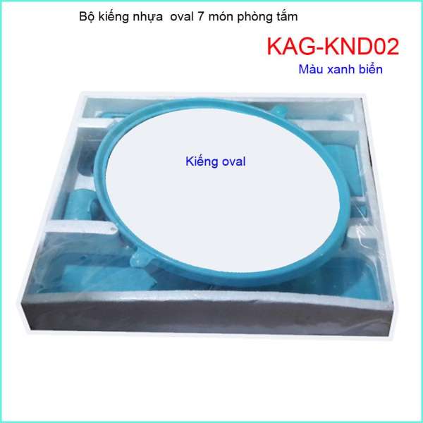 Kiếng nhựa oval 6 món, gương soi 6 món KAG-KND02