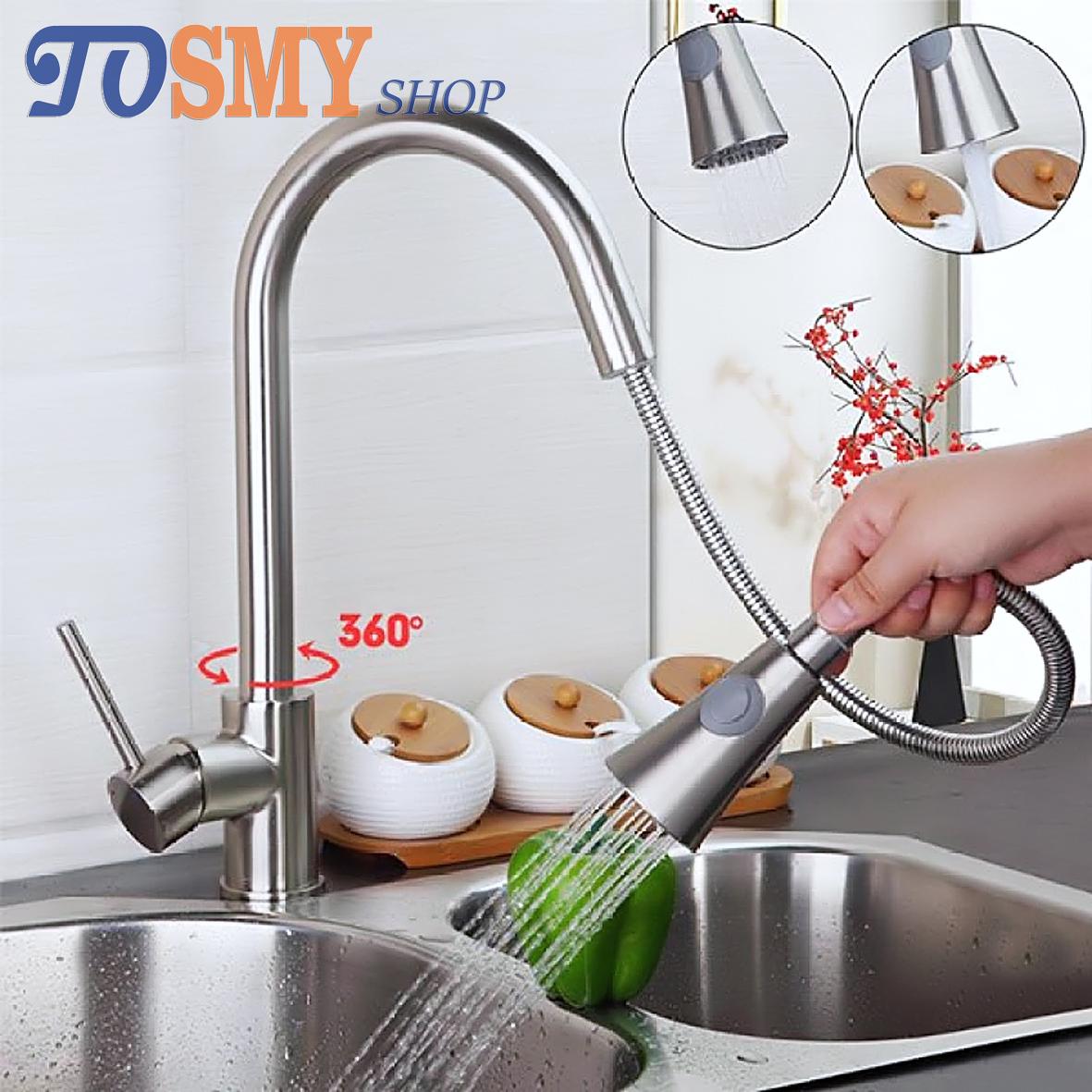 Vòi rửa chén Inox 304 Sanji KCNI-03